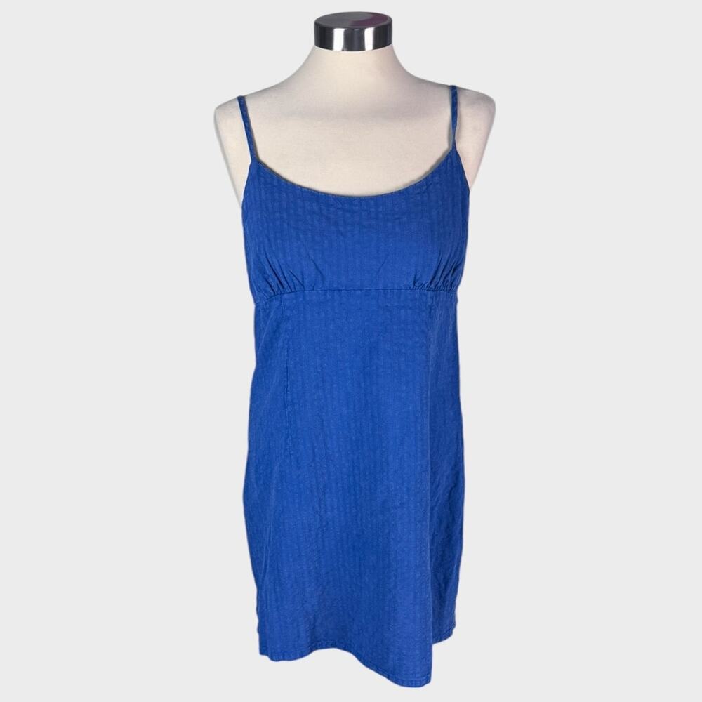 Wild Fable Womens Linen Blend Sundress Blue Large NEW NWT - Picture 3 of 10